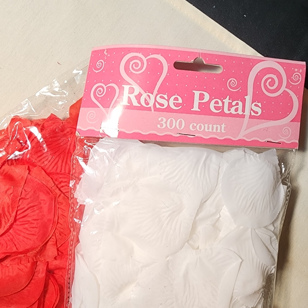 Valentine's Day rose petals decoration